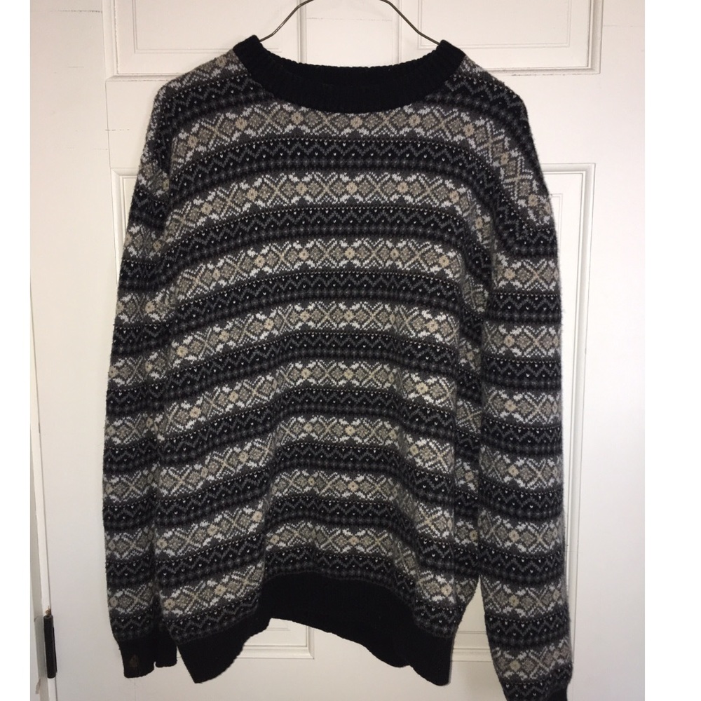 Oversized patterned sweater